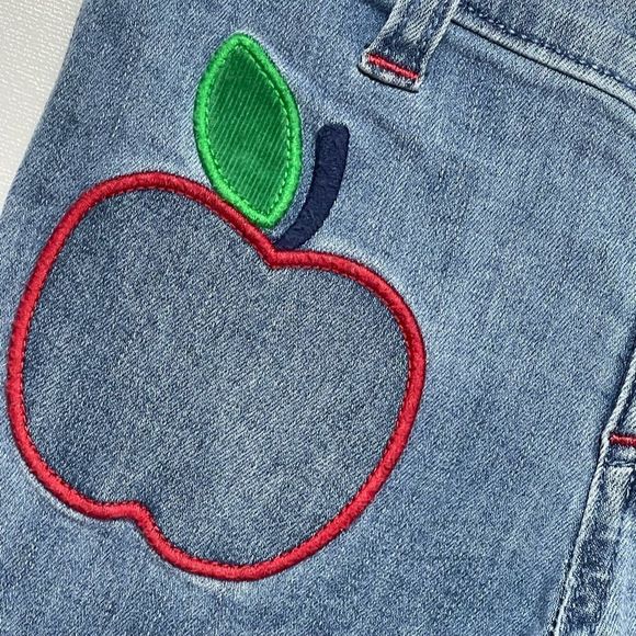 Gymboree Apple Jeans Size 6 EUC Apple for the Teacher Vntg - Picture 10 of 12